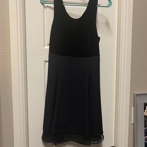 Black semi-formal dress.
